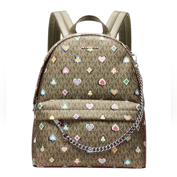Michael Kors Slater Medium Printed Signature Logo Backpack main image 4
